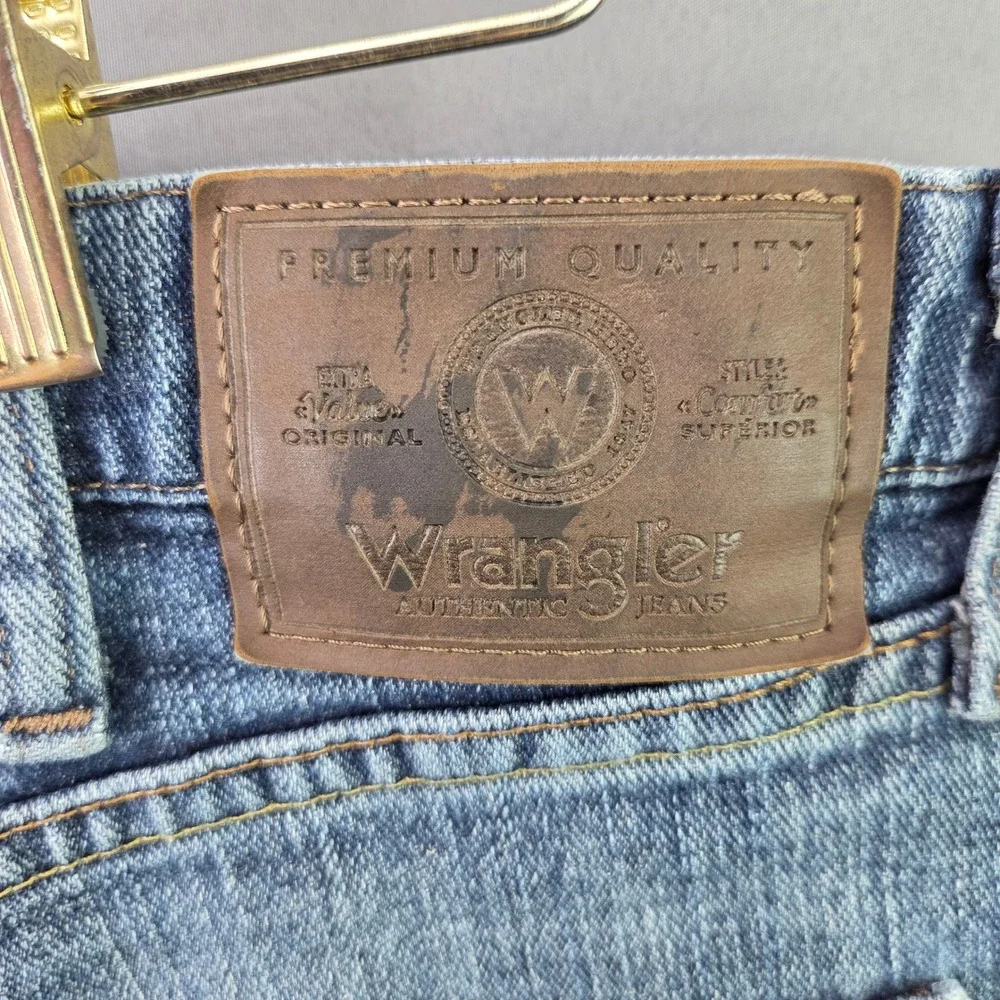 Wrangler Five Star Jeans Mens 36x29 Blue Straight Leg Premium Denim Pants - Picture 9 of 10